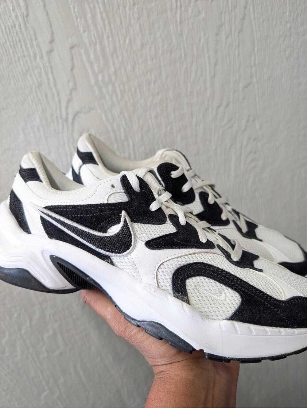 NIKE AL8 White Black Sneakers Shoes Athletic FJ3794-104 Women's Size 12 - Picture 3 of 8